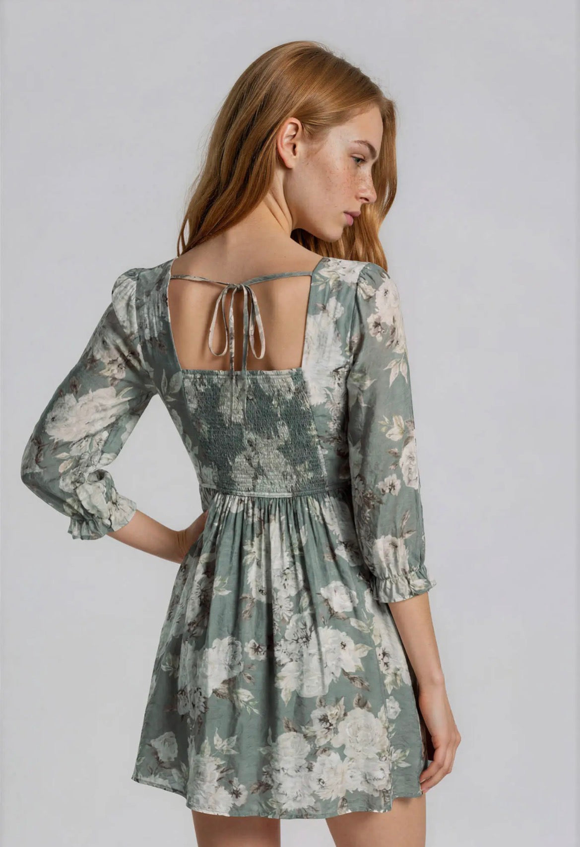 Square Neck Mini Dress