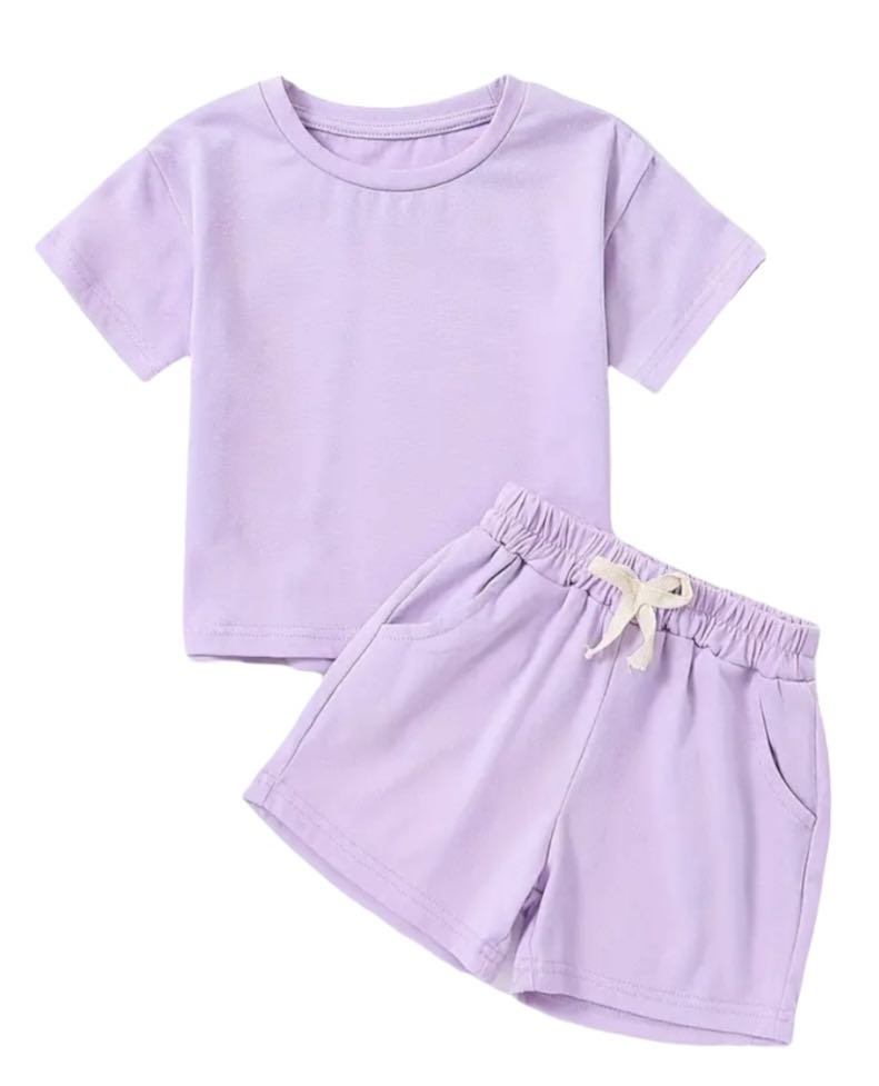 Cotton 2 Piece Lounge Sets - 4 Colors
