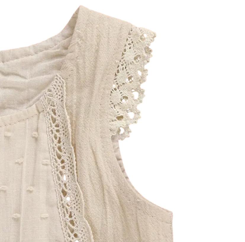 Lace Vest Top with Tiered Bloomers