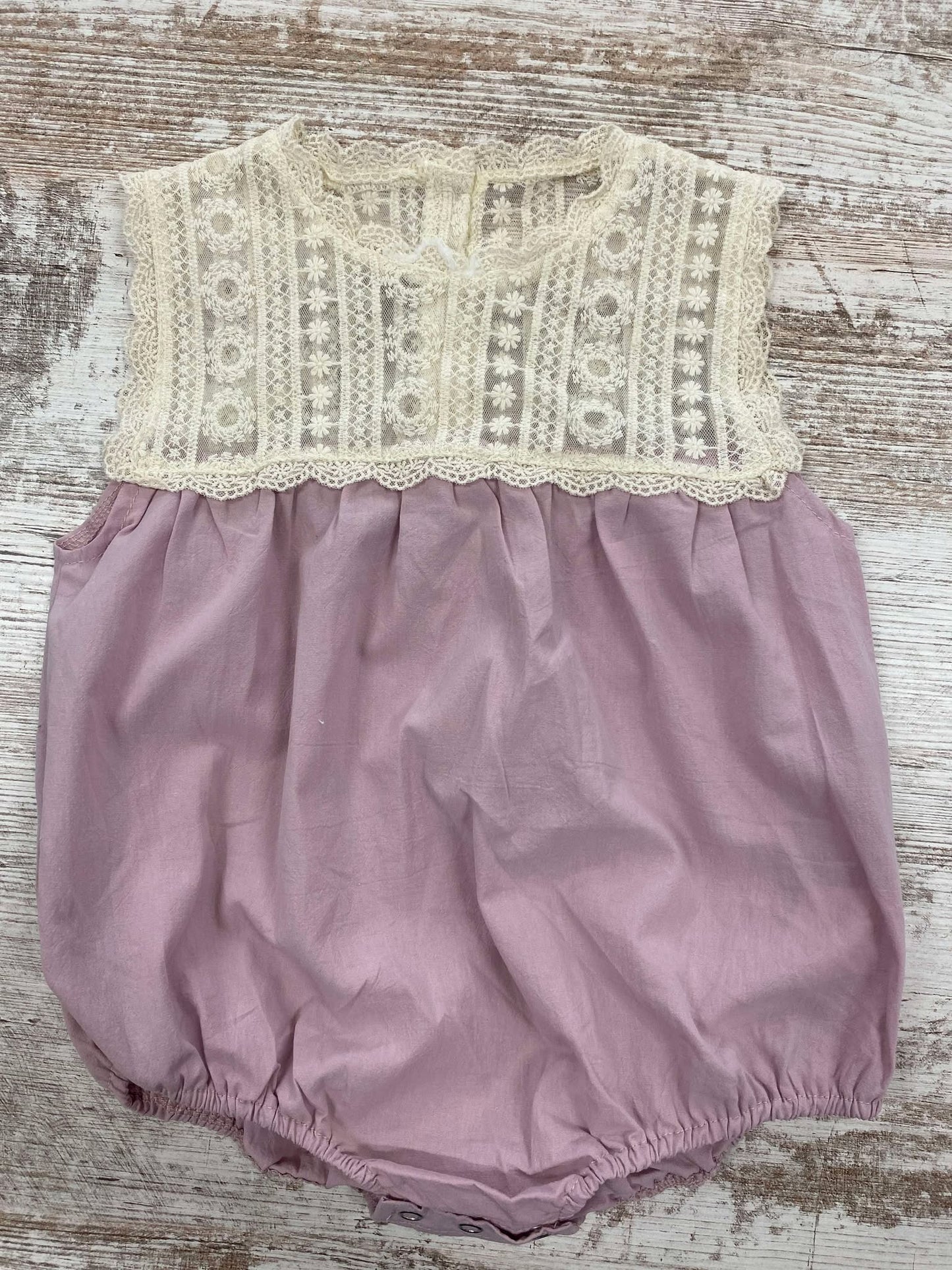 Lavender and Lace Romper