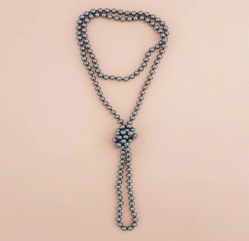 Faux Glass Pear Necklaces