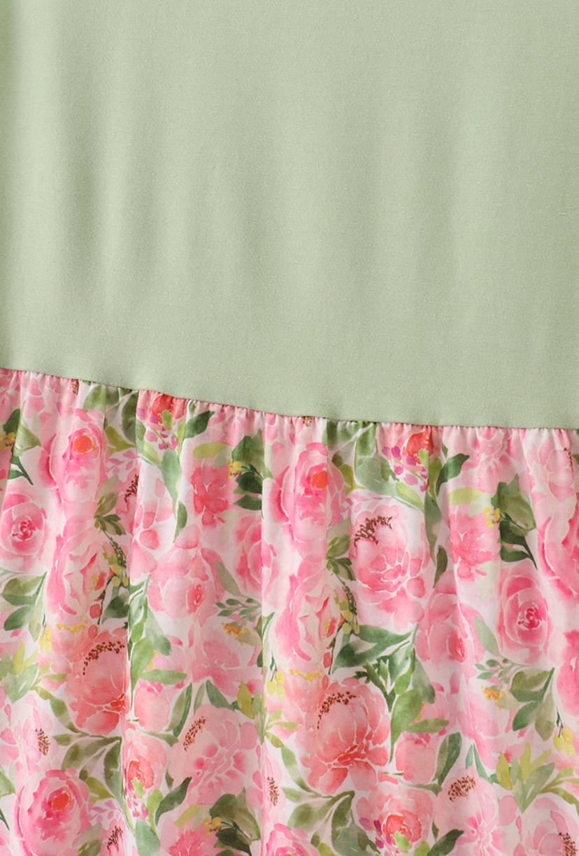Mommy & Me Pink Blossom Dress