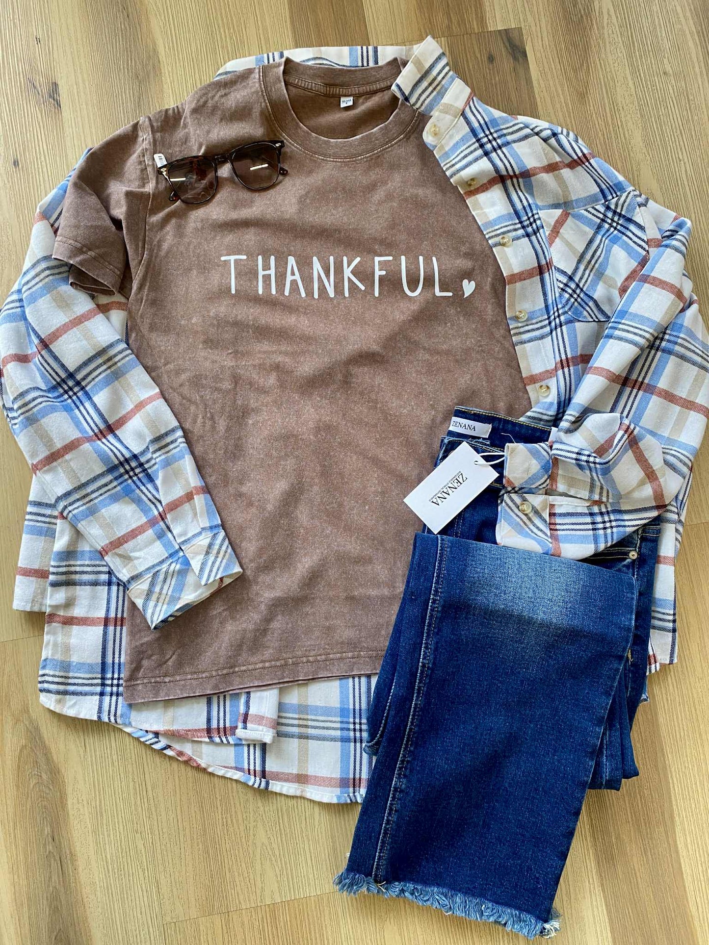 Vintage Washed Thankful Tee