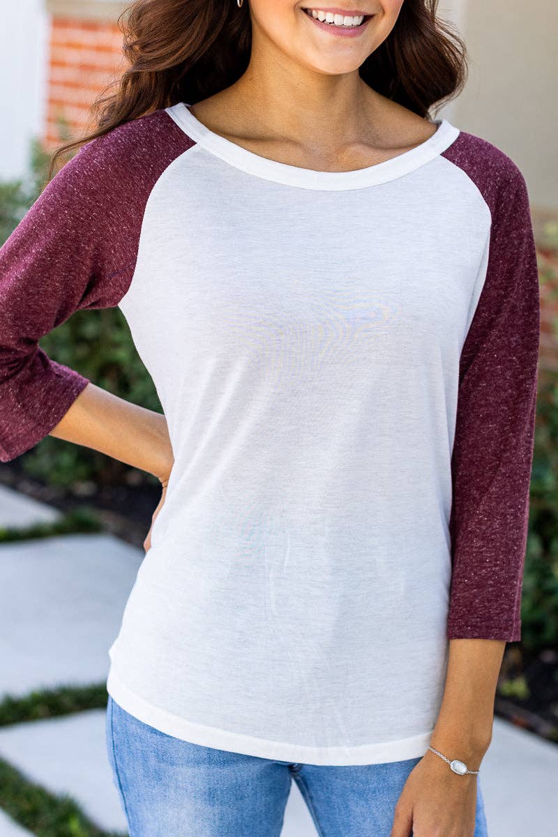 Blank Faded Raglan - 3 Colors