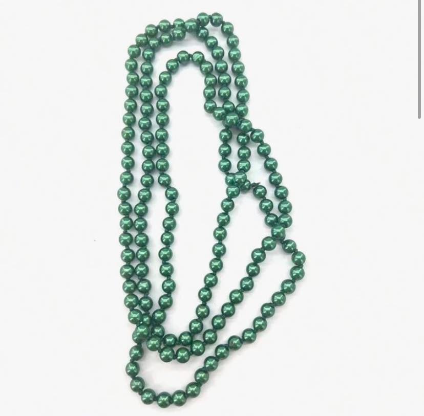 Faux Glass Pear Necklaces