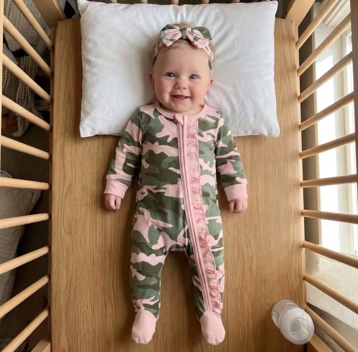Camo Ruffle Jumper