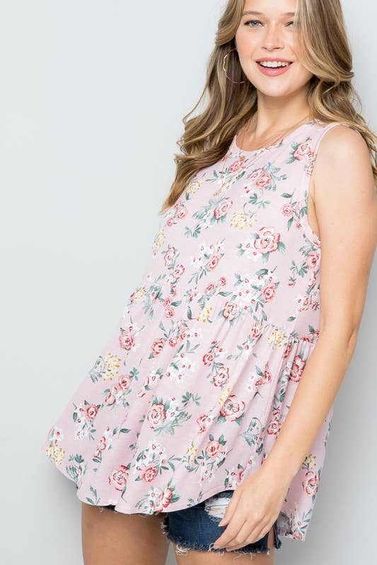 Sleeveless Babydoll Top