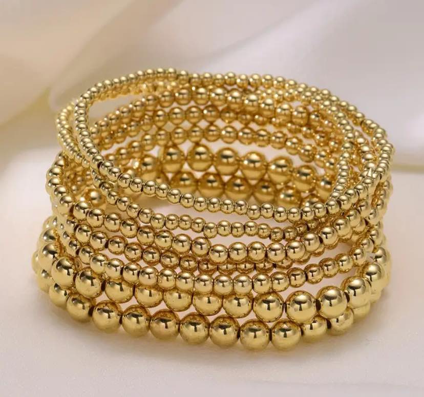 Gold and Silver Beaded