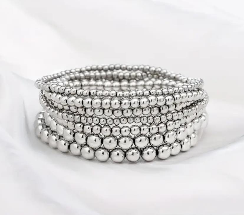 Gold and Silver Beaded