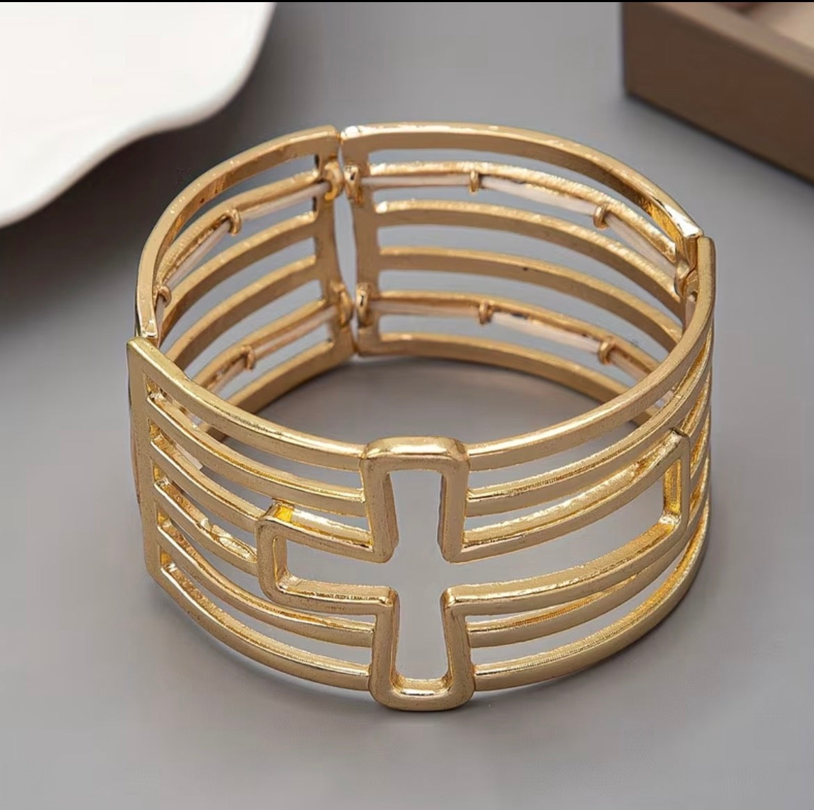 Cross Metal Bracelet