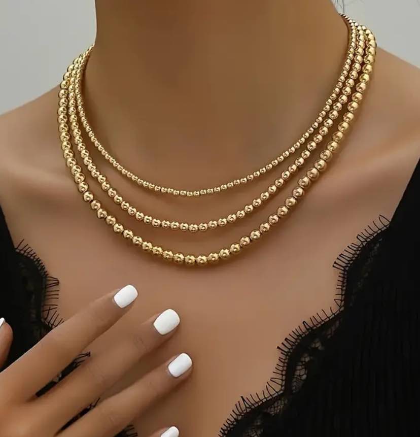 Gold and Silver Beaded