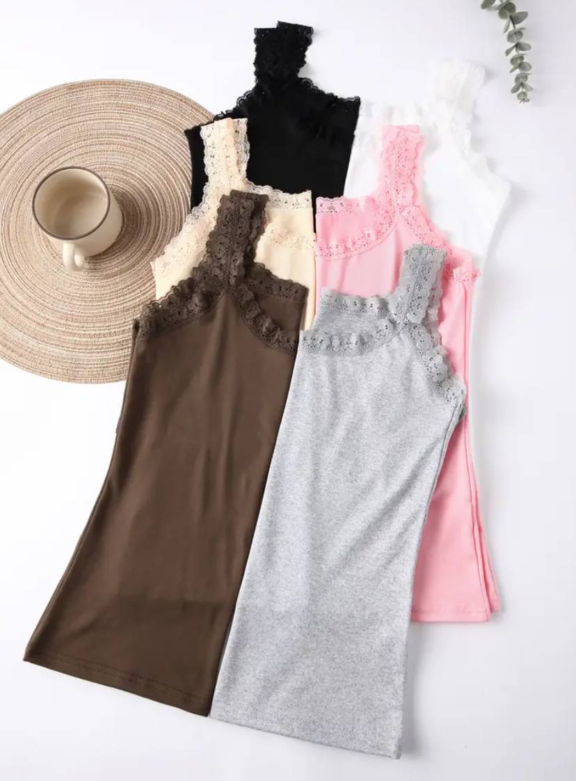 Lace Strap Tanks