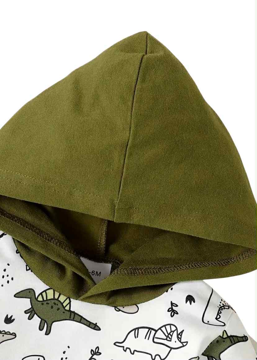 Olive Green Dinosaur Set