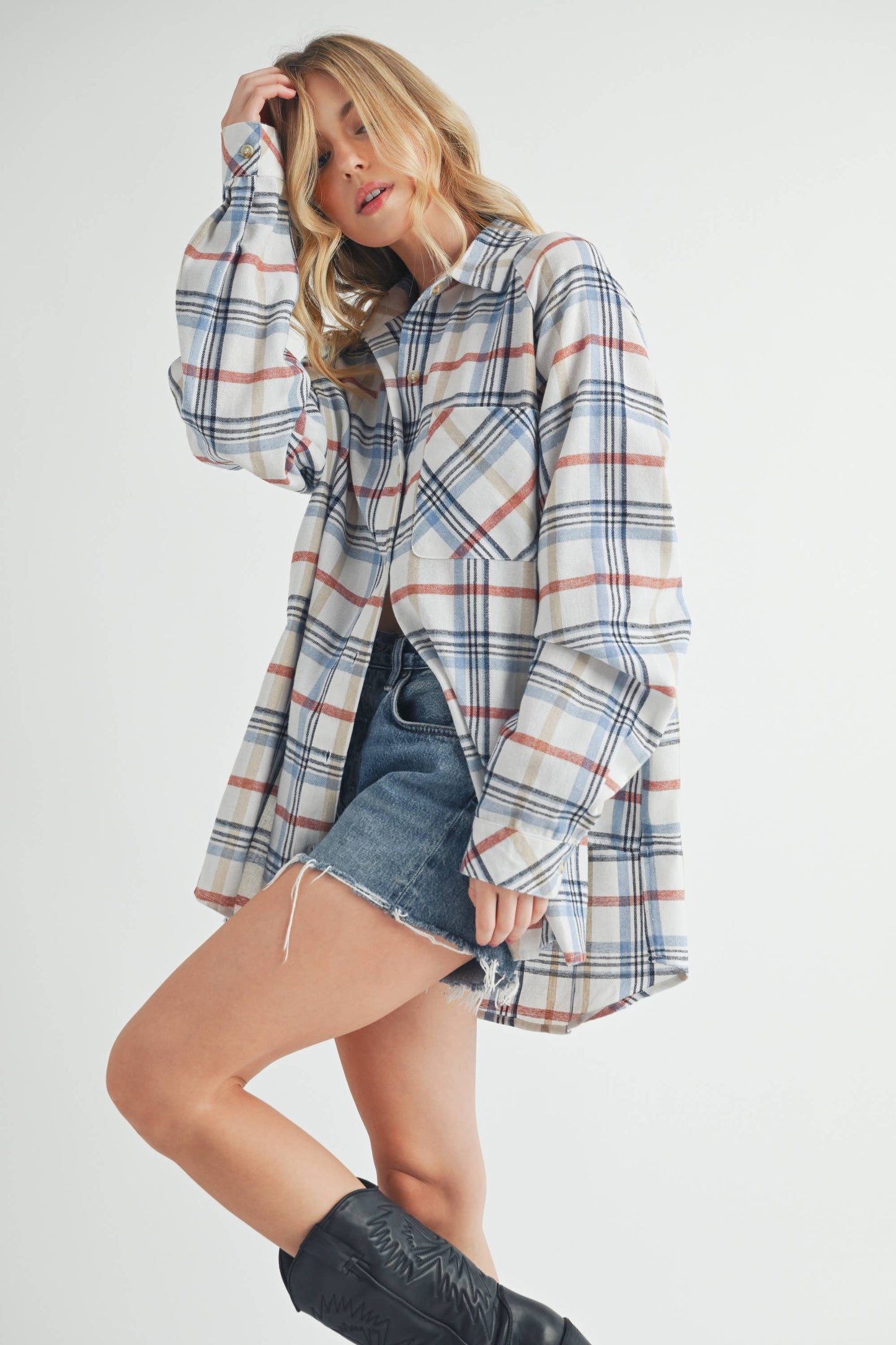 8375EN Abri Plaid Flannel Shirt