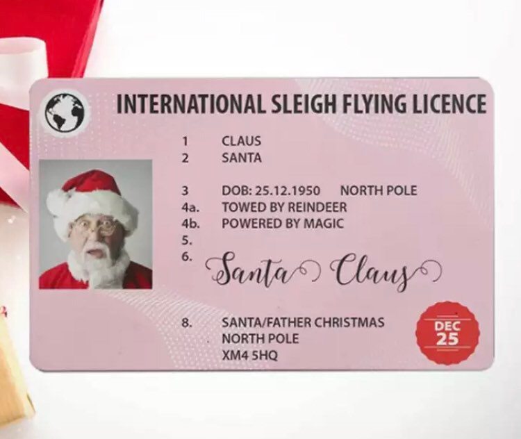 Santa Flying License