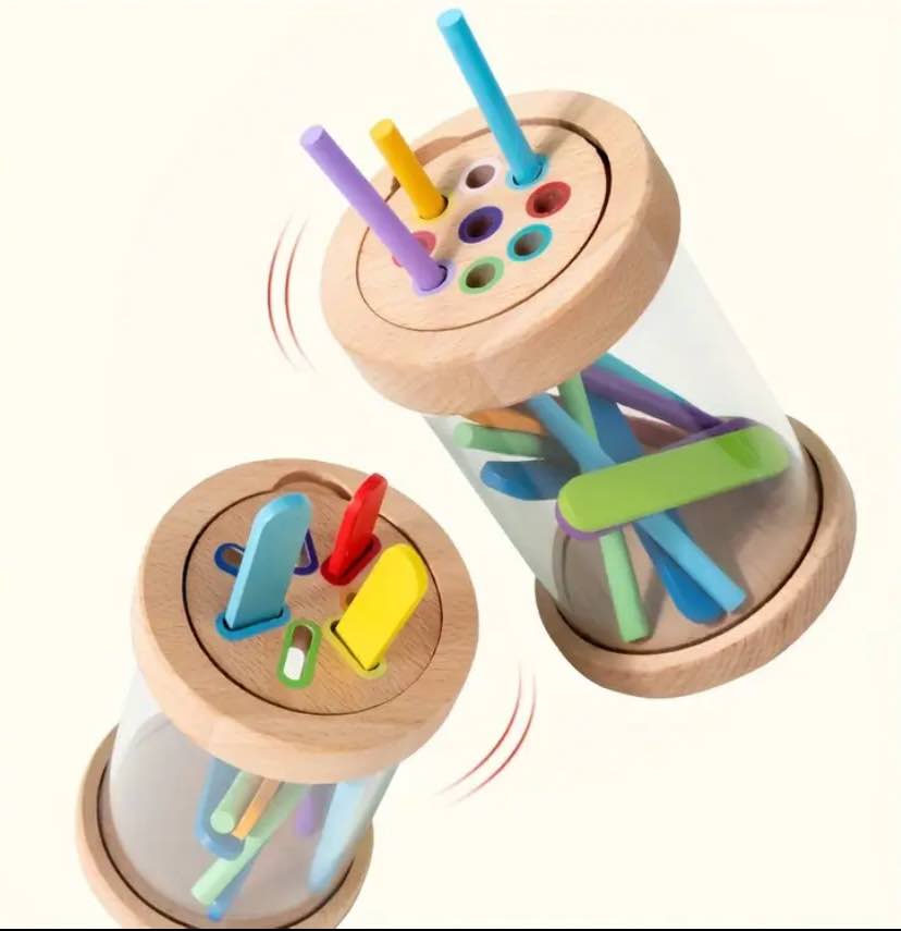Wood Color Sorting Cups
