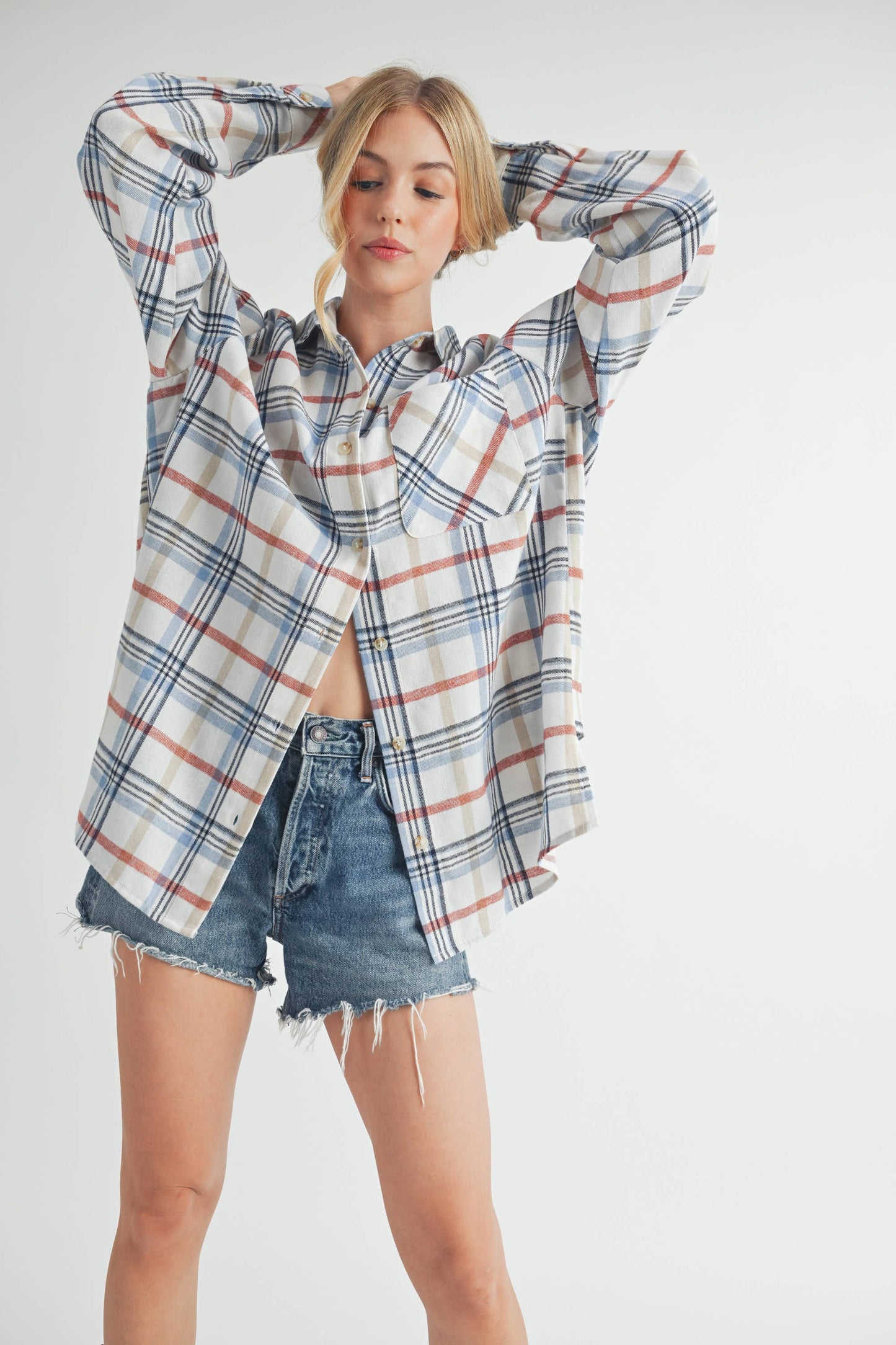 8375EN Abri Plaid Flannel Shirt