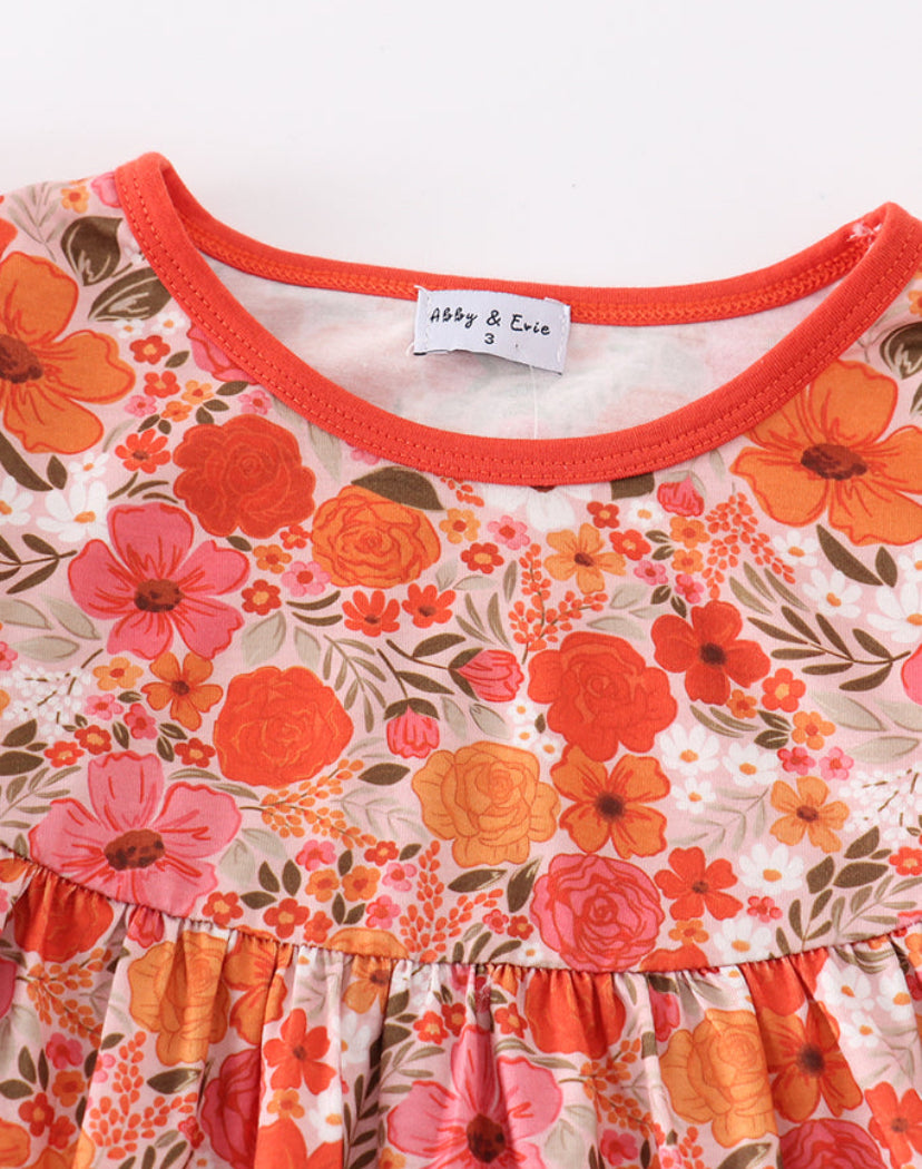 Fall Floral Dress