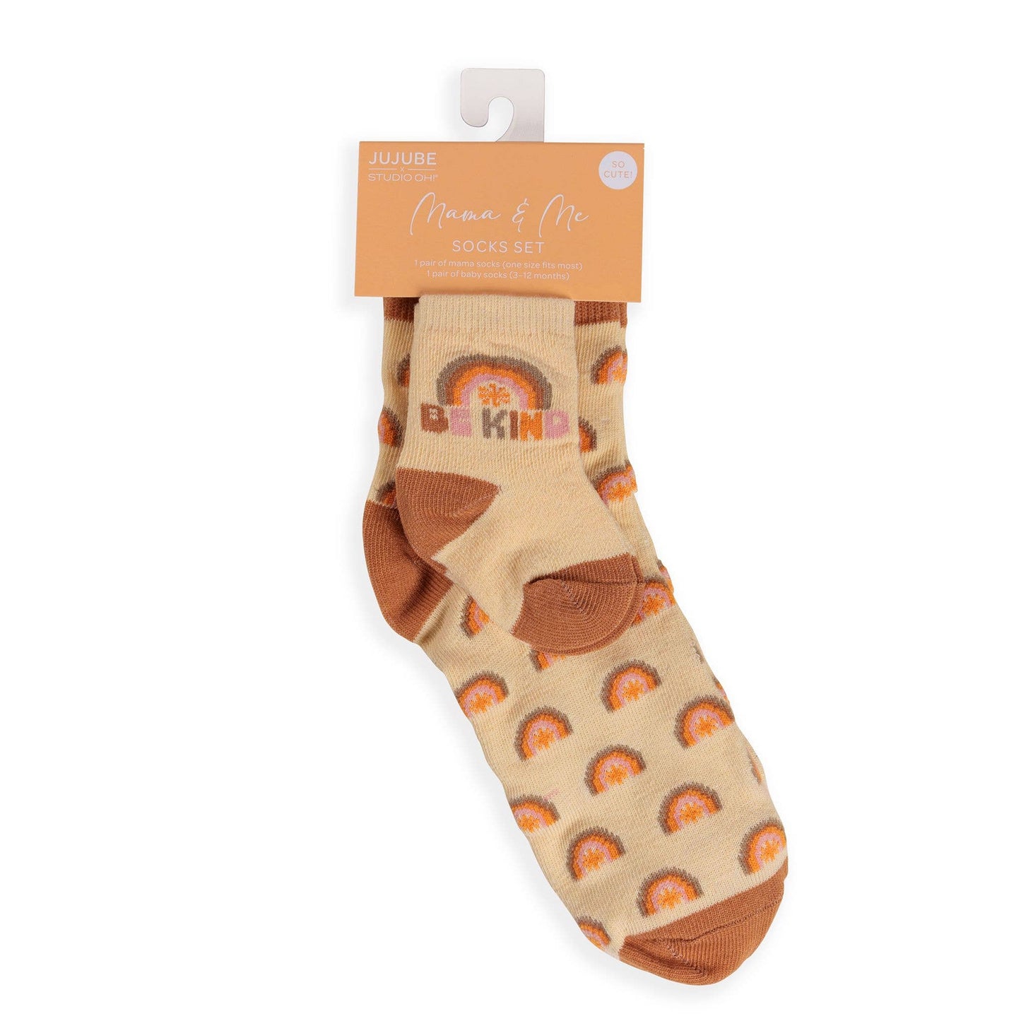Mama & Me Socks Set Be Kind Rainbows