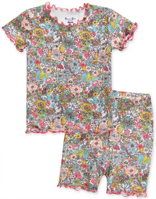 Shirring Floral Pajama