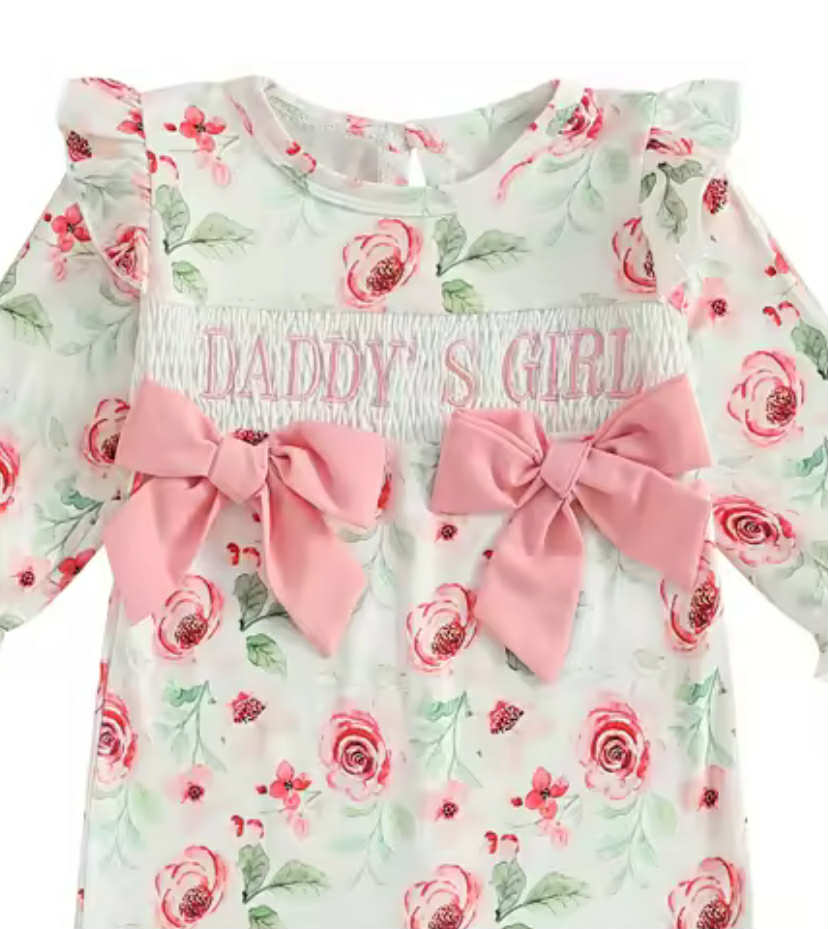 Daddy's Girl Floral Romper