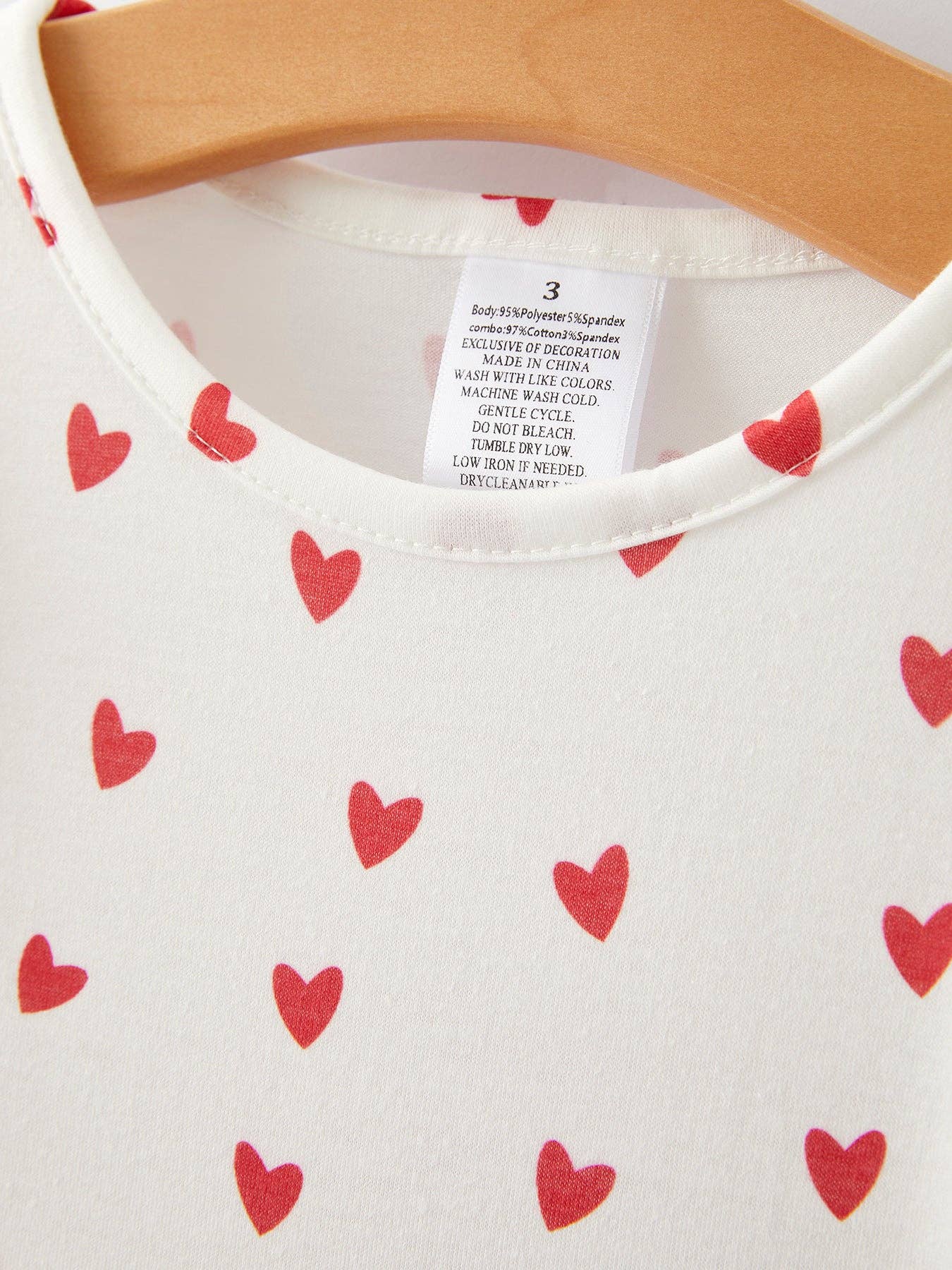 Valentine's Day Heart Print Ruffle Pocket Dress