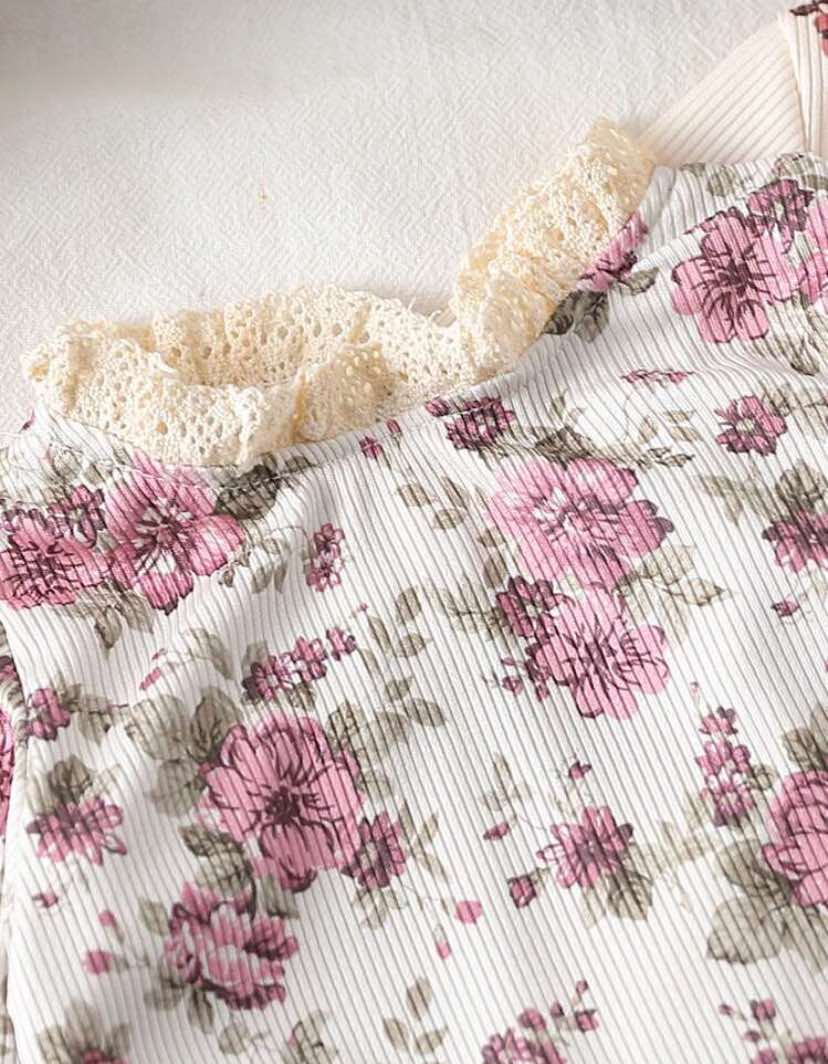 Lace Trim Romper