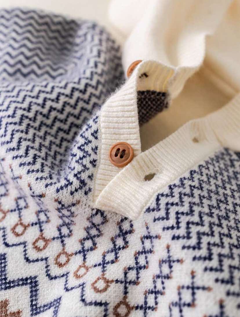 Geometric Hooded Sweater