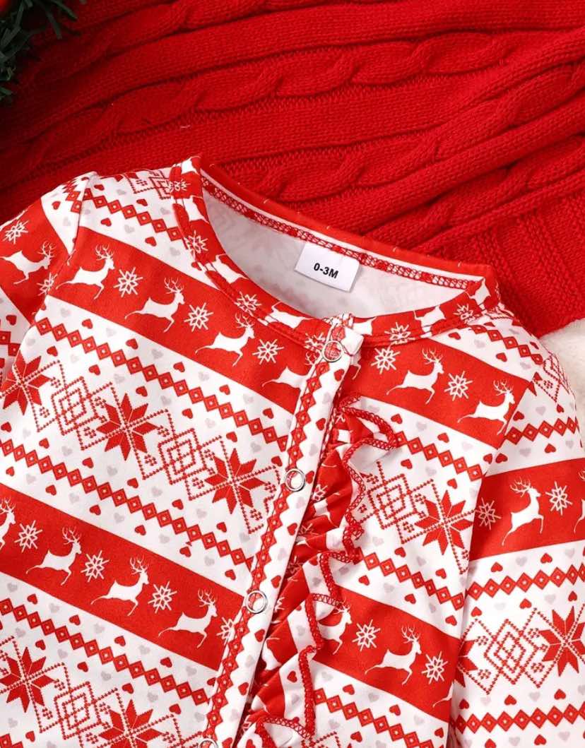 Christmas Ruffle Sleeper