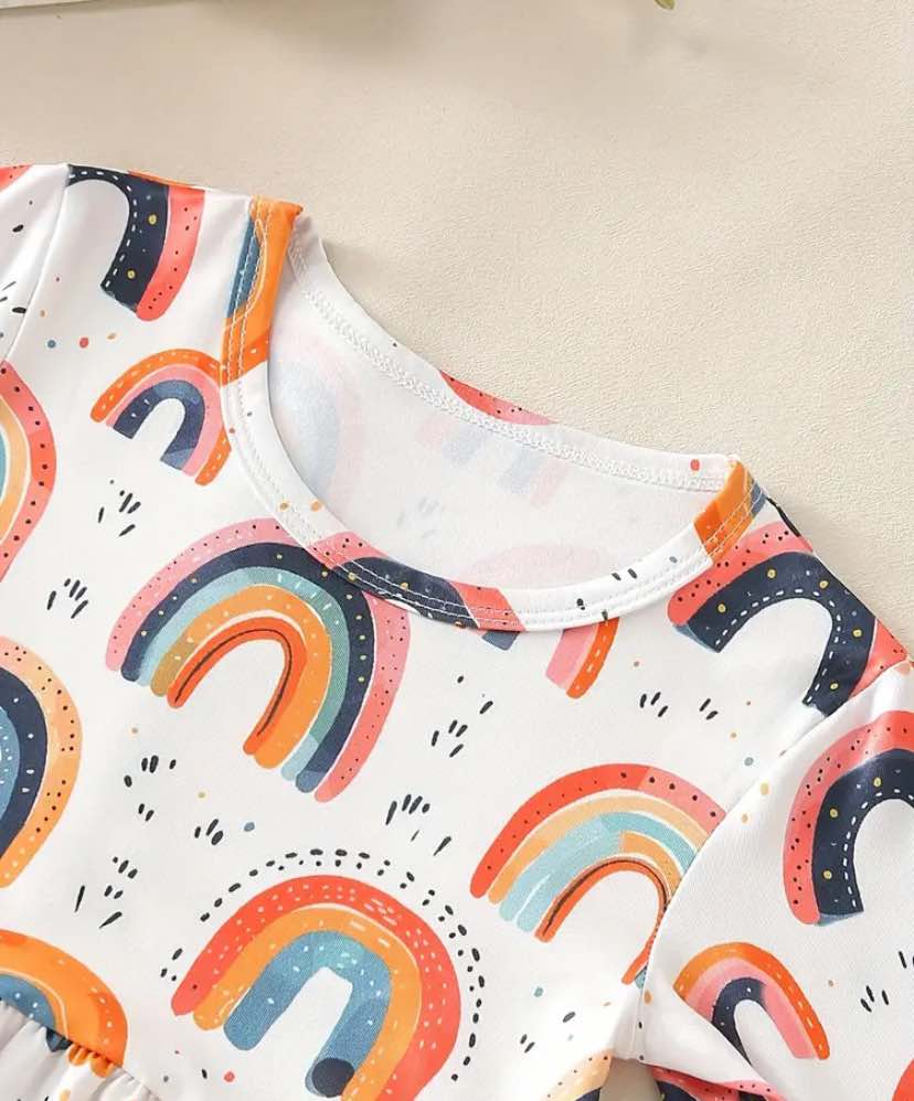Bold Rainbow Dress