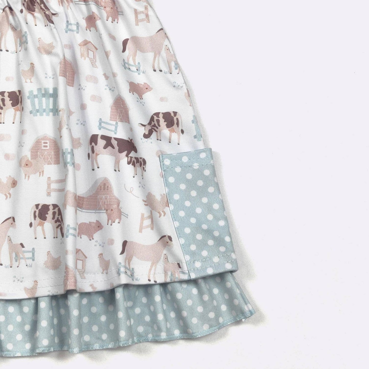 Barnyard Blue Girls Dress