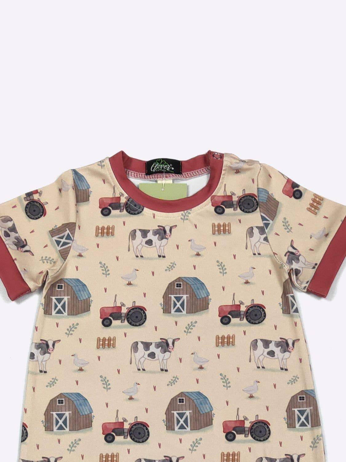 Rustic Farm Boy Romper