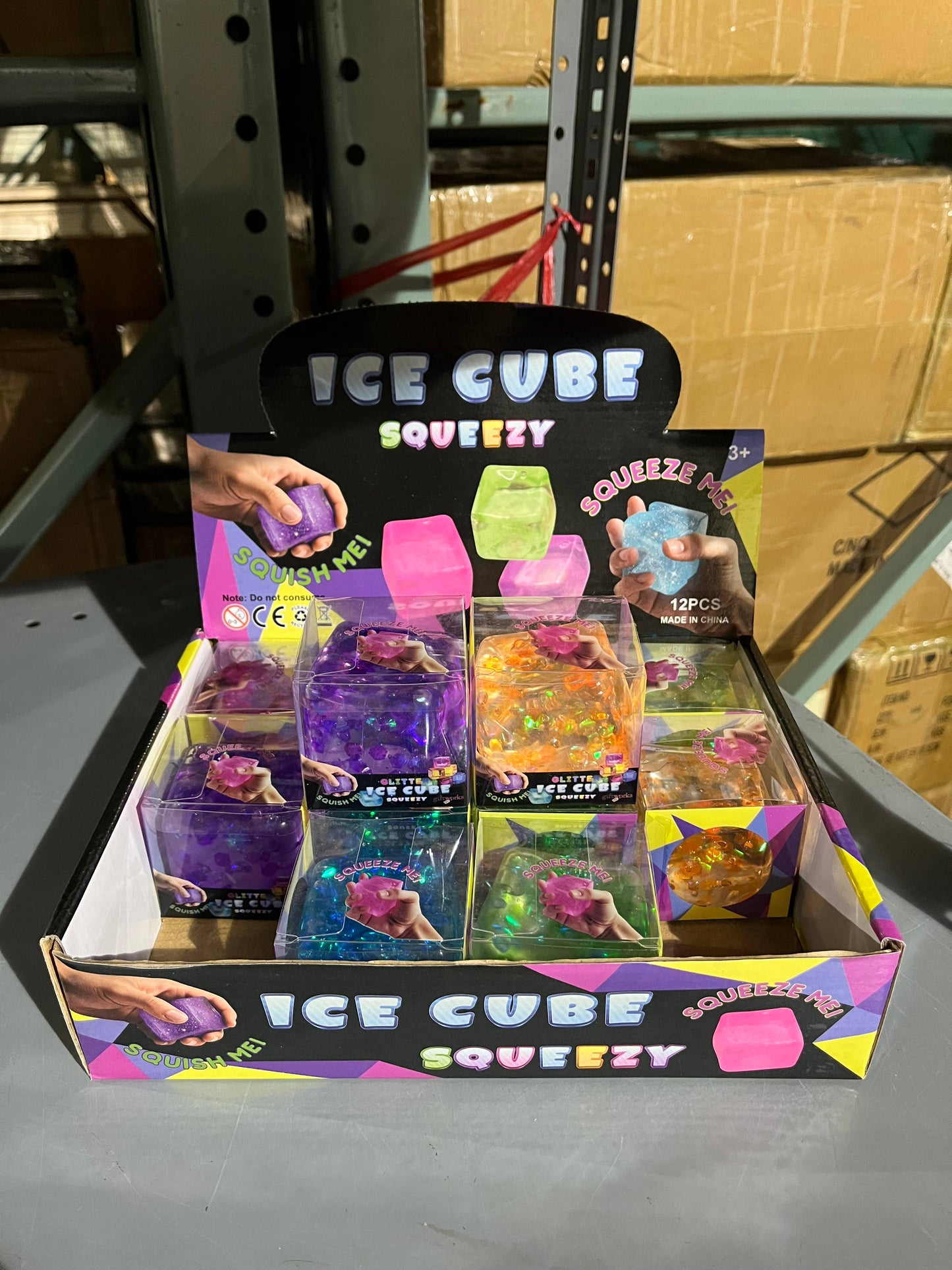 Confetti Glitter Ice Cubes Squishy