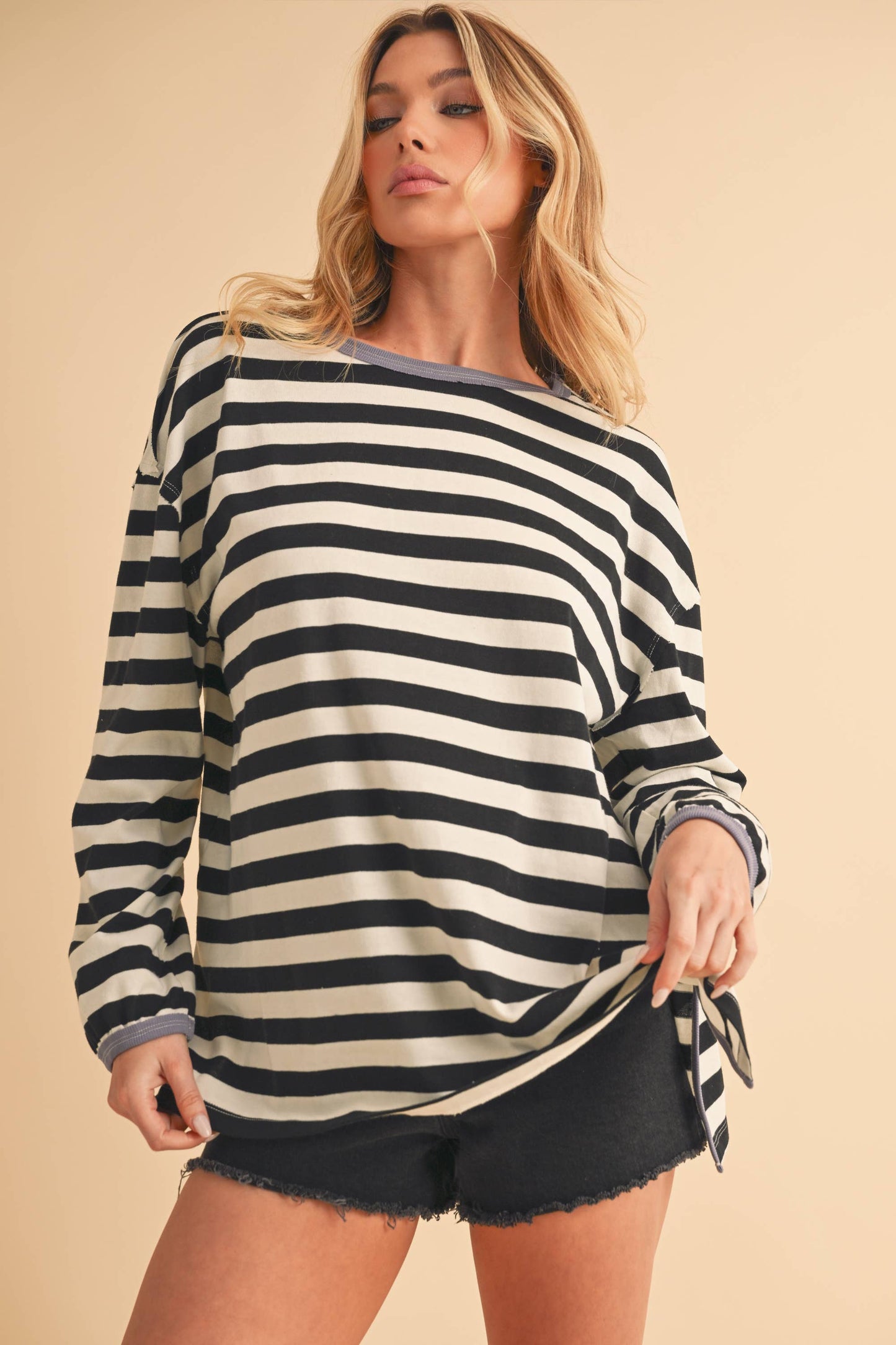 8433FN Onida Stripe Top