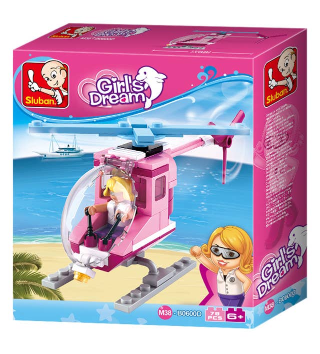 Girls Dream Building Brick Display Set