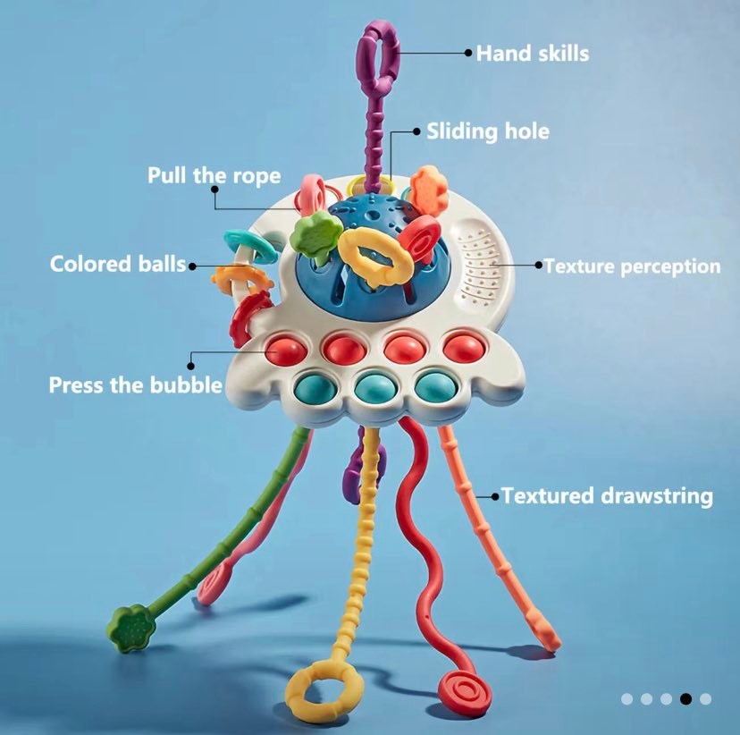 Silicon Pull Toy Teether
