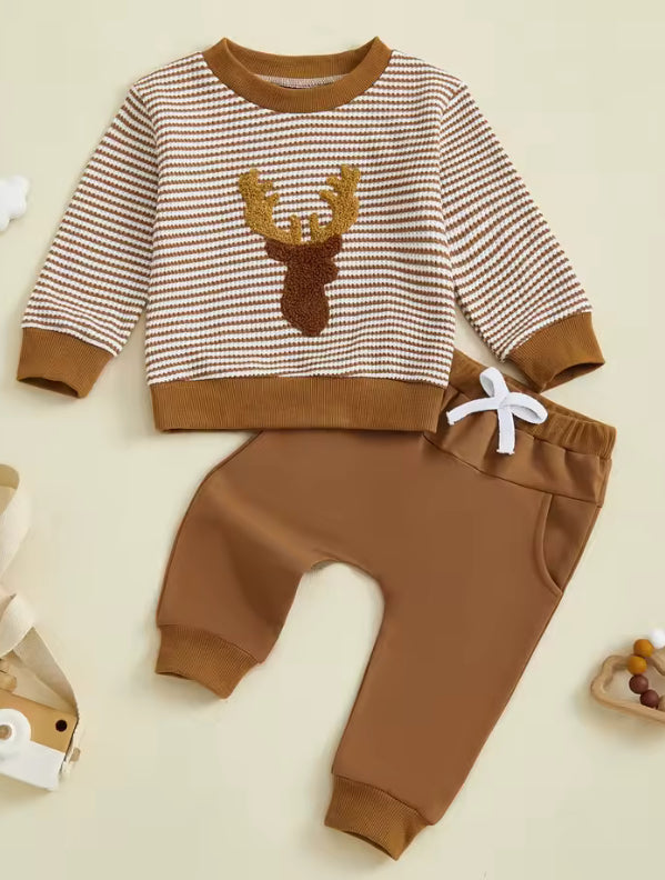 Deer Season Waffle Embroidery
