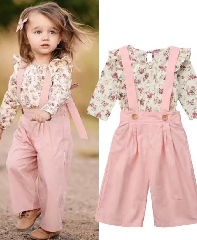 Pink Jumper With Floral Top