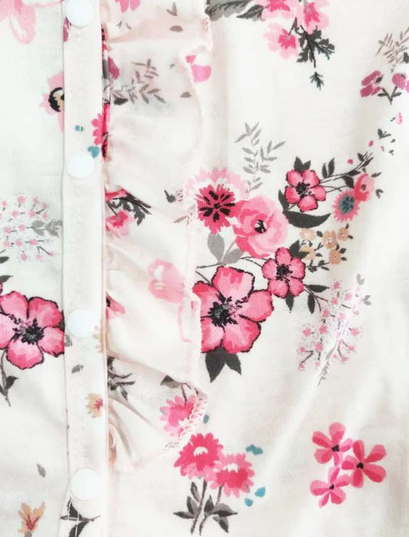 Floral Front Ruffle Romper