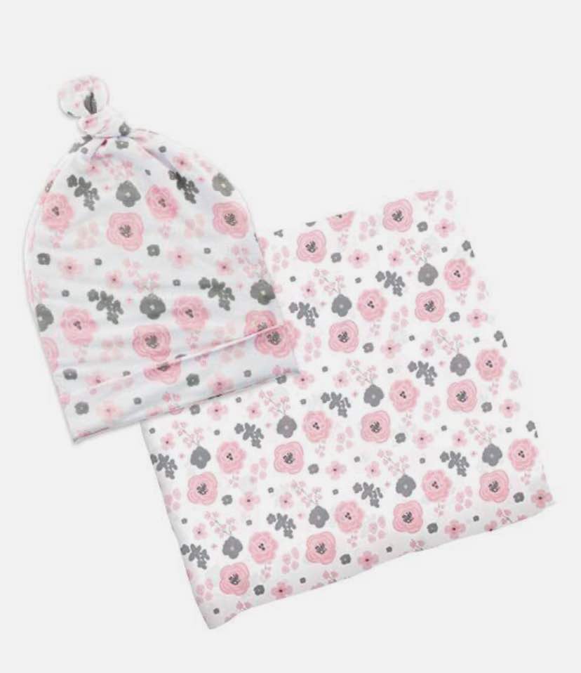 Bamboo Swaddles with Hats