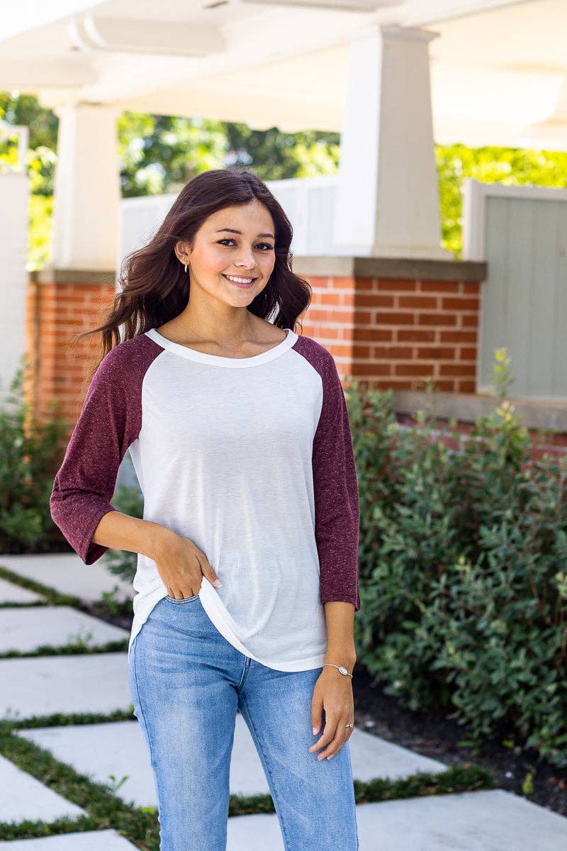 Blank Faded Raglan - 3 Colors