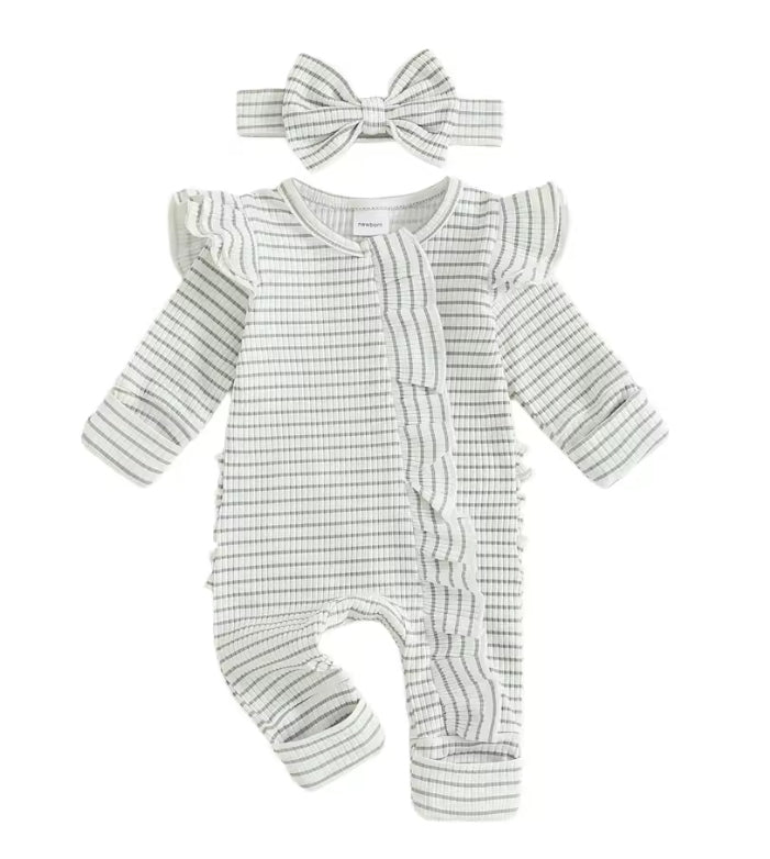 Front Ruffle Jumpsuit