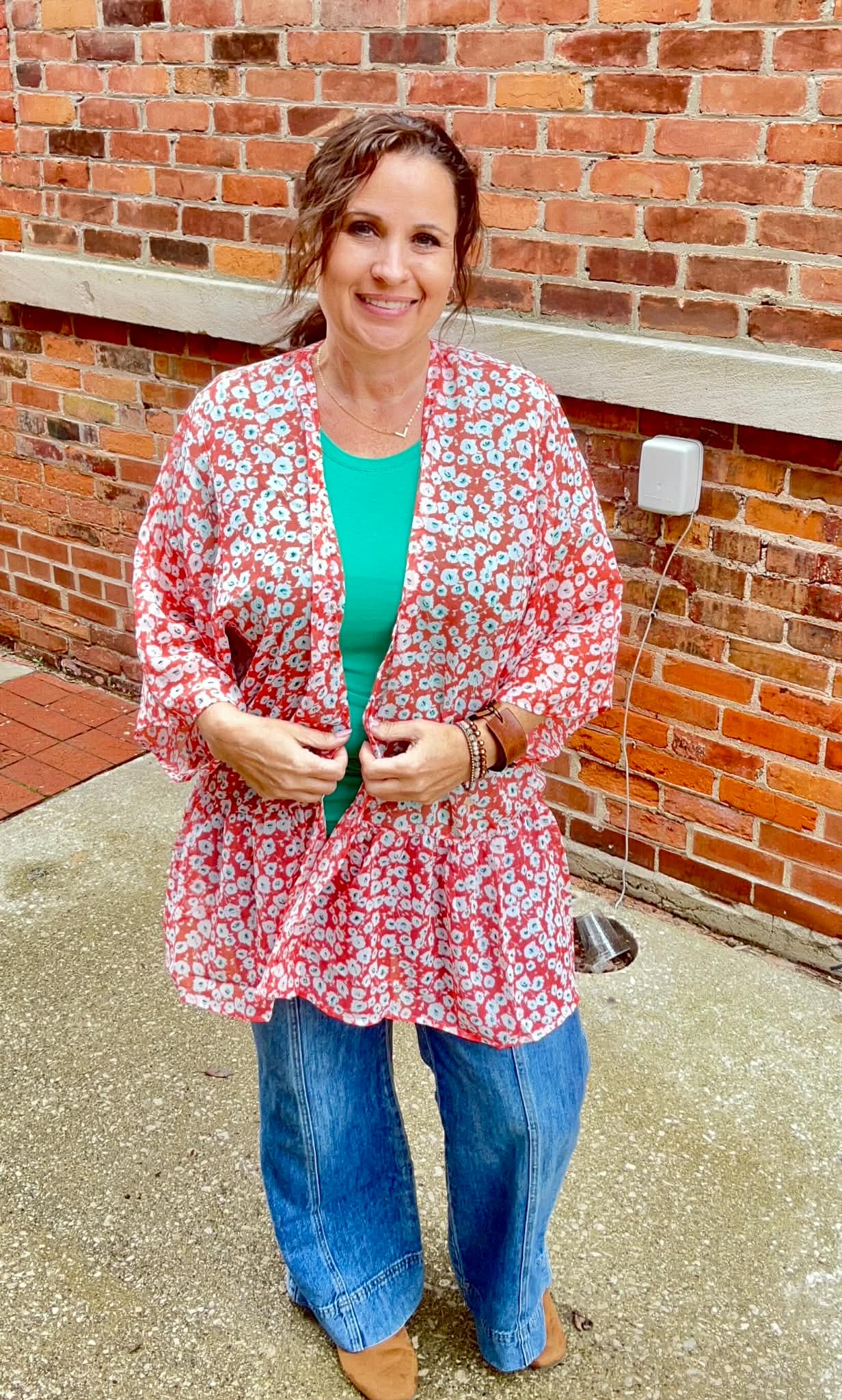 FLOWER PRINT YORYU CHIFFON DUSTER