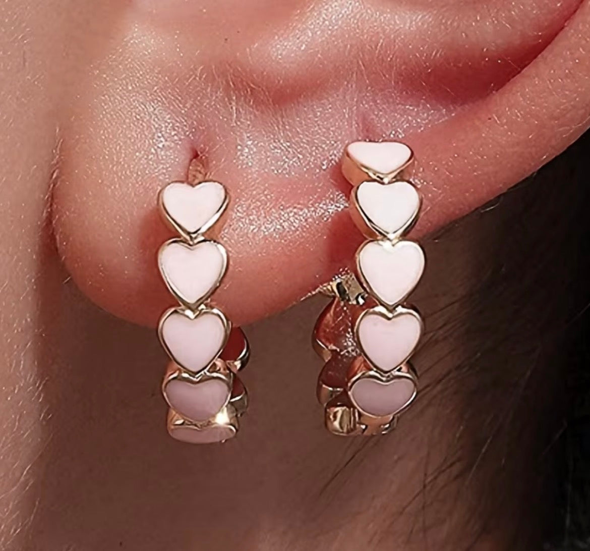 Heart Hoop Earrings