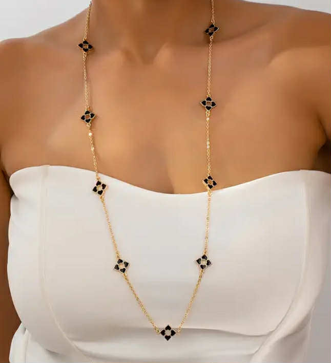Geometric Long Necklace