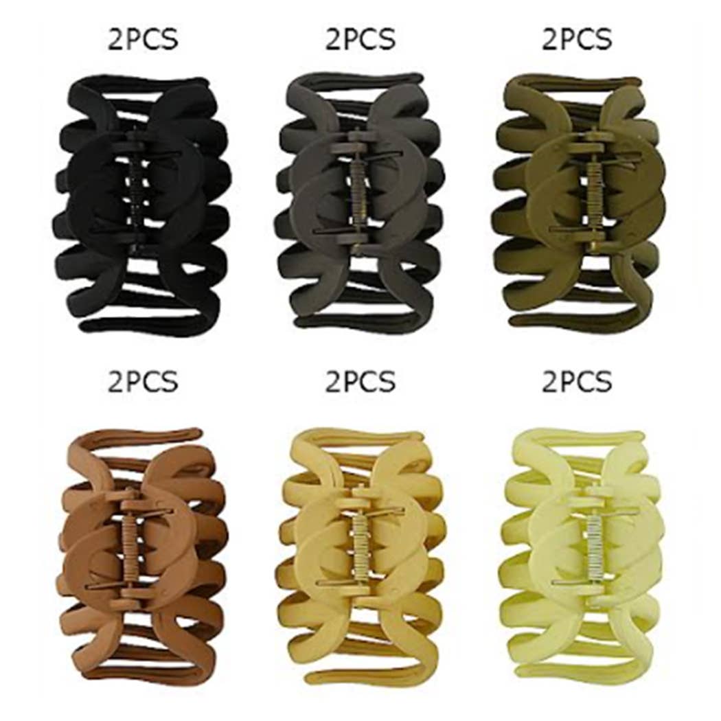 Matte Colors of Octopus Hair Claw Clip