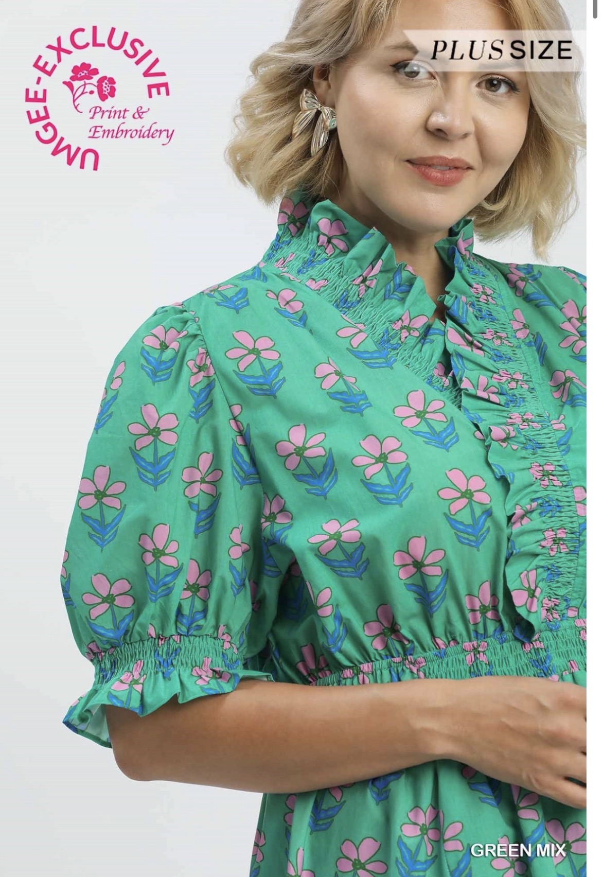 Ruffled Floral Babydoll Dress
