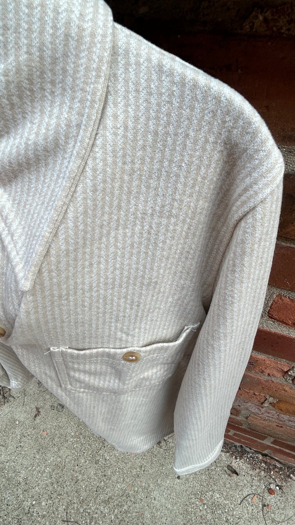 Button Down Pin Stripe Shacket