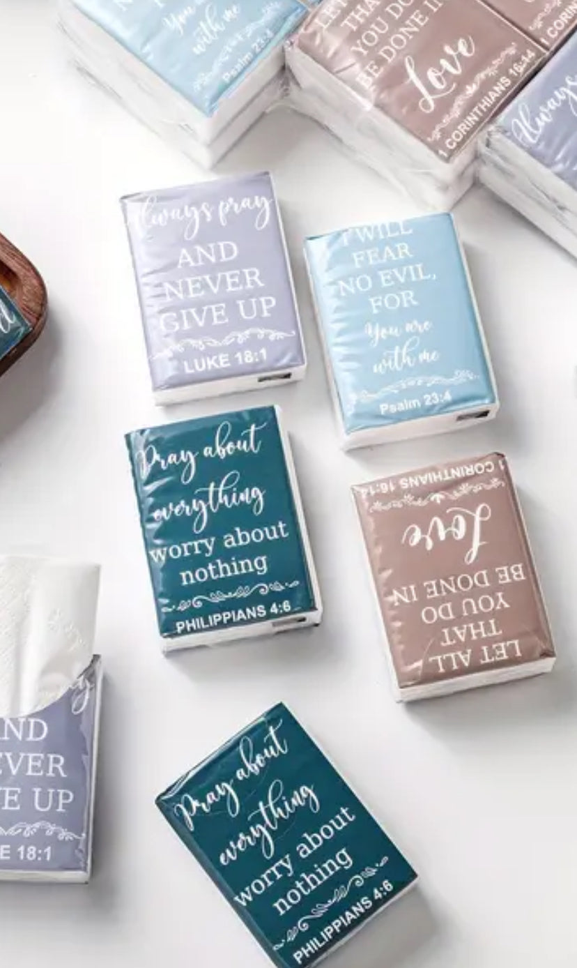 Scripture Tissue Packs