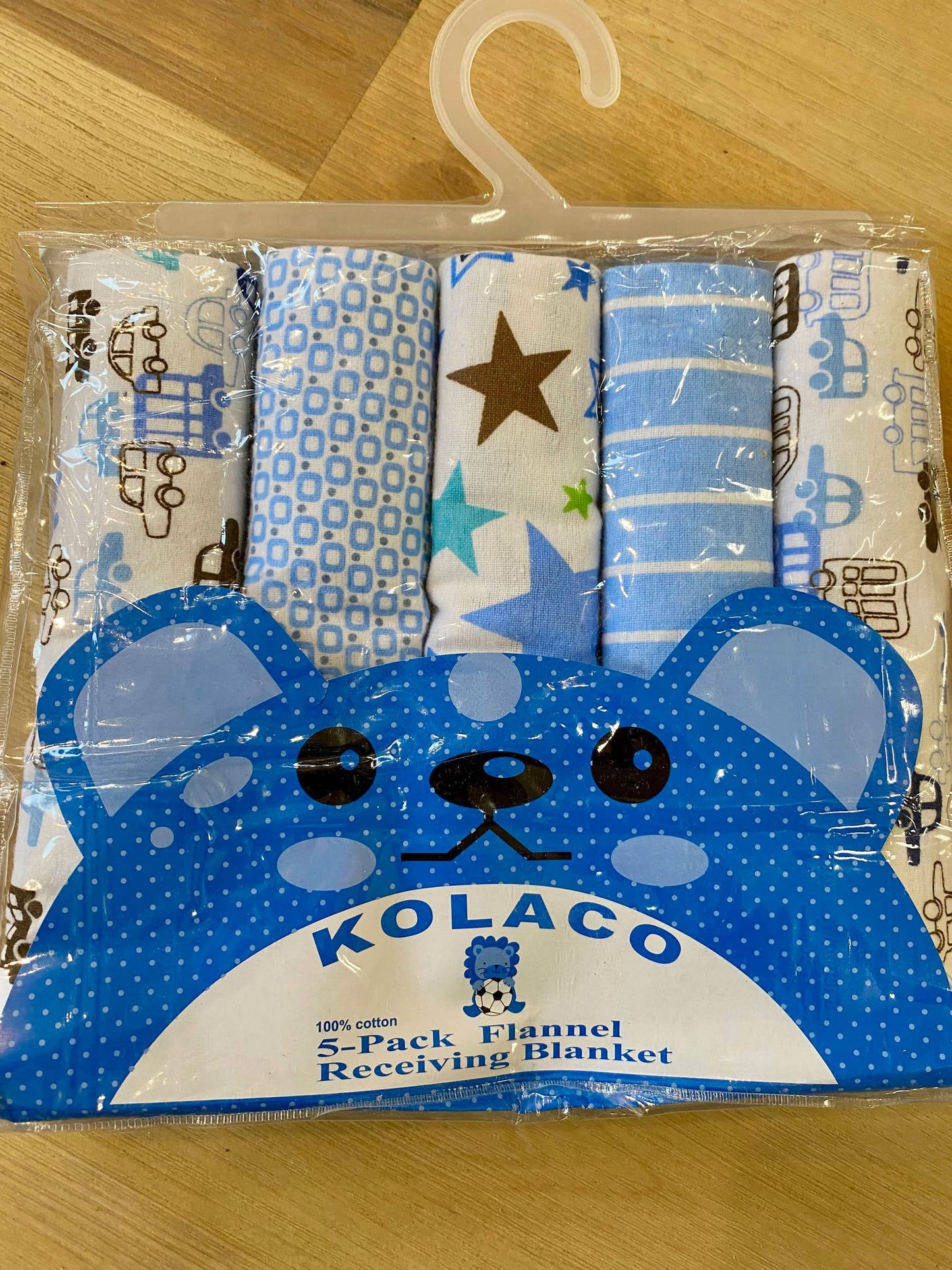 5 Pack Flannel Receiving Blankets